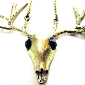 Jeweled Deer Necklace